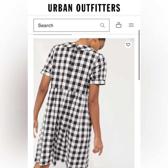 Sold Urban outfitters | Urban Renewal | plaid gingham Peter Pan midi dress - Picture 3 of 6